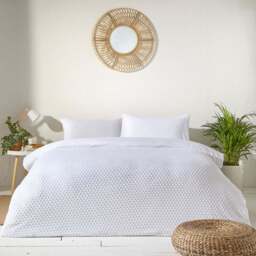 Yard Polka Dot Single White Duvet Set - Yard Living - Wilko - thumbnail 1