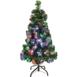 The Christmas Workshop Green Fibre Optic Christmas Tree 5ft - Wilko - thumbnail 1
