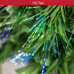 The Christmas Workshop Green Fibre Optic Christmas Tree 5ft - Wilko - thumbnail 5