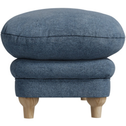 Plumpton Denim Blue Weave Footstool - LPD Home - Wilko - thumbnail 5