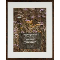 Thetford Dark Wood Effect Frame Brown 20 x 16in - Wilko