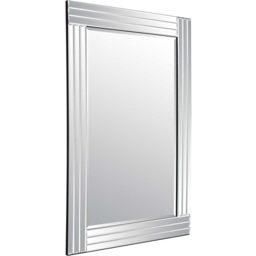 Oakley Triple Edge Bevelled All Glass Dress Mirror 100 x 70cm - Black - MirrorOutlet - Wilko - thumbnail 4