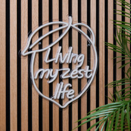 Living My Zest Life Outdoor Neon Light - Wilko - thumbnail 6