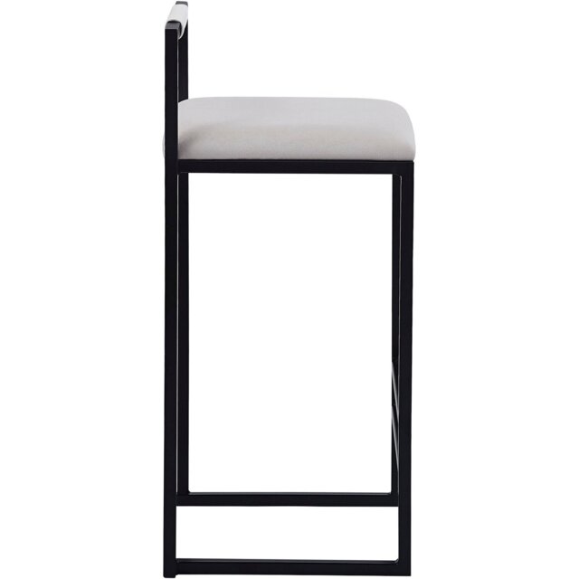 Belle Beige and Black Bar Stool - Size: Single - Beige & Black - Wilko
