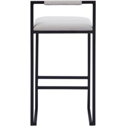 Belle Beige and Black Bar Stool - Size: Single - Beige & Black - Wilko - thumbnail 4