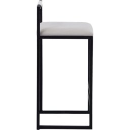 Belle Beige and Black Bar Stool - Size: Single - Beige & Black - Wilko - thumbnail 1