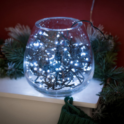 ValueLights Cool White 200 Indoor Outdoor String Fairy Lights - Size: 0.4 x 2.9 x 815cm - Black - Wilko - thumbnail 3