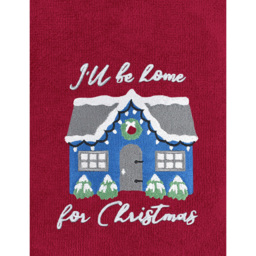 Noel Square Xmas I'll Be Home Red Hand Towel 2 Pack - Size: 66 x 41 x 1cm - Wilko - thumbnail 4
