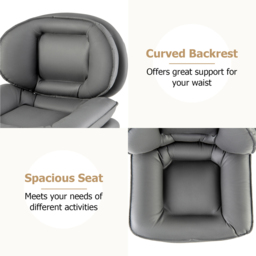 Costway Grey Double Padded Office Chair - Size: 62 x 59 x 40cm - Wilko - thumbnail 7