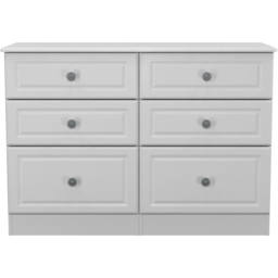 Crowndale Pembroke 6 Drawer Grey Ash Wide Chest of Drawers Ready Assembled - Wilko - thumbnail 3