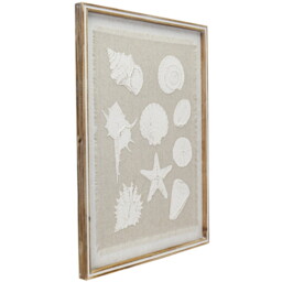 Embossed Seashell Framed Wall Art - Wilko - thumbnail 7