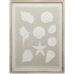 Embossed Seashell Framed Wall Art - Wilko - thumbnail 6