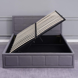 Portland Kosy Koala Double Grey Wooden Ottoman Bed - Size: Small Double - Wilko - thumbnail 5