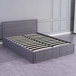 Portland Kosy Koala Double Grey Wooden Ottoman Bed - Size: Small Double - Wilko - thumbnail 1