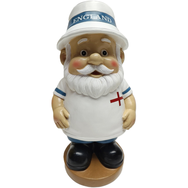 Homark England Garden Gnome - Size: 24 x 12.7 x 11cm - White - Wilko - image 1