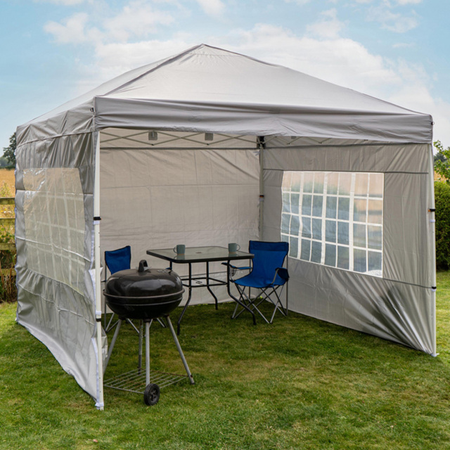 Jack Stonehouse 3 x 3m Light Grey Portable Pop Up Gazebo - Wilko - image 1