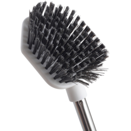 Living and Home Silicone and Nylon Toilet Bowl Cleaning Brush Set - Size: 42.5 x 18.5 x 12cm - White - Wilko - thumbnail 7