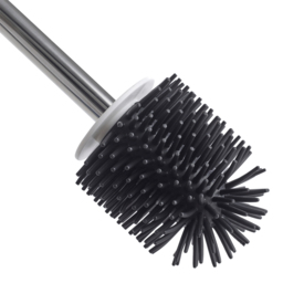 Living and Home Silicone and Nylon Toilet Bowl Cleaning Brush Set - Size: 42.5 x 18.5 x 12cm - White - Wilko - thumbnail 6