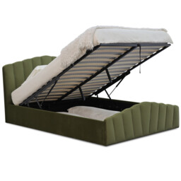 Lottie Ottoman Bed - Green/Double - Wilko - thumbnail 7