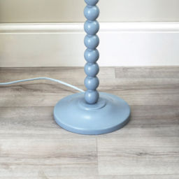 ValueLights Bobbins Blue Stripe Shade Powder Blue LED Floor Lamp - Size: 149 x 40 x 40cm - Wilko - thumbnail 4