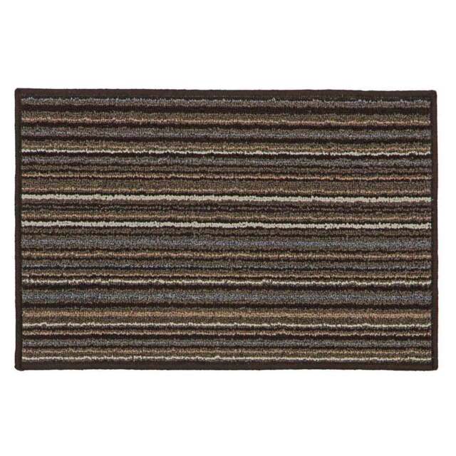 JVL Arona Brown Indoor Machine Washable Doormat 40 x 60cm - JVL Homewares - Wilko - image 1