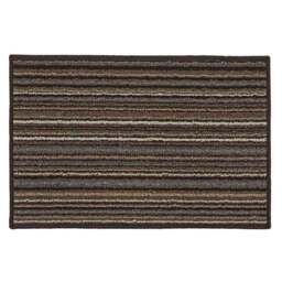 JVL Arona Brown Indoor Machine Washable Doormat 40 x 60cm - JVL Homewares - Wilko