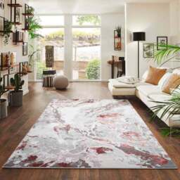 Desire Rugs Picasso Pink Abstract Rug 200 x 290cm - Wilko - thumbnail 4