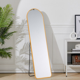 Living and Home Gold Frame Full Length Standing Mirror 40 x 150cm - Size: 150 x 40cm - Wilko - thumbnail 3
