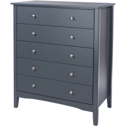 Core Products Como 5 Drawer Midnight Blue Chest of Drawers - Wilko - thumbnail 4