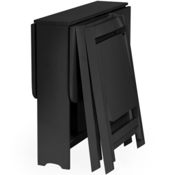 Julian Bowen Gatan 2 Seater Black Small Gateleg Table Set - Wilko - thumbnail 5