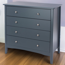 Como 4 Drawer Midnight Blue Chest of Drawers - Wilko - thumbnail 1