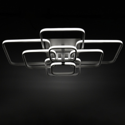 Living and Home White 8 Light Modern Style Round Ceiling Light - Size: 10 x 93 x 70cm - Wilko - thumbnail 6