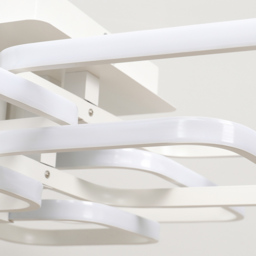 Living and Home White 8 Light Modern Style Round Ceiling Light - Size: 10 x 93 x 70cm - Wilko - thumbnail 4