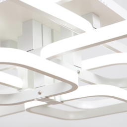 Living and Home White 8 Light Modern Style Round Ceiling Light - Size: 10 x 93 x 70cm - Wilko - thumbnail 5