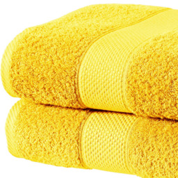 Imperial Hotel Quality Ochre Combed Cotton Turkish Bath Mat - Size: 50 x 80 x 4cm - n/a - Wilko - thumbnail 3