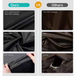 Furniture One Waterproof Barbecue Grill Cover 147 x 112 x 60cm - Black - Wilko - thumbnail 5