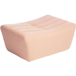 Desser Furniture Powder Pink Boucle Fabric Cosy Pouffe Footstool - Size: 39.0 cm x 83.0 cm x 65.0 cmcm - Wilko - thumbnail 3