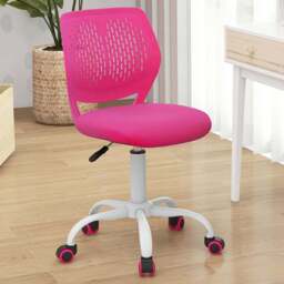 Costway Rose Ergonomic Children Study Chair - Size: 47 x 46 x 18cm - Pink - Wilko