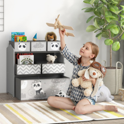 Tommy Toys 6 Box Grey Kids Toy Storage Organiser - Wilko - thumbnail 5