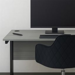 Kosy Koala Grey Wooden Office Desk with Black Velvet Upholstered Chair - Wilko - thumbnail 3