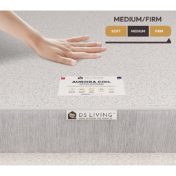 DS Living Aurora Posturetech Double Bonnell Spring Mattress with Firm Comfort Layers - White - Wilko - thumbnail 6