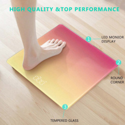 H&O Direct Smart LED Body Weight Body Fat BMI Scale - Size: 2.5 x 26 x 26cm - Multi - Wilko - thumbnail 6