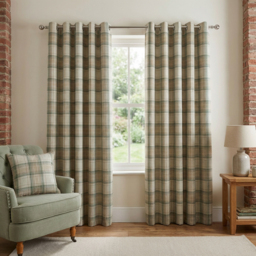 Divante Hatfield Green Check Blackout Curtains 183 x 168cm - Size: W 183 x D 168cm - Wilko - thumbnail 6