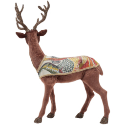 The Seasonal Gift Co. Standing Deer Sideways Looking Christmas Decoration - Size: 41 x 32 x 19cm - Brown - Wilko - thumbnail 4
