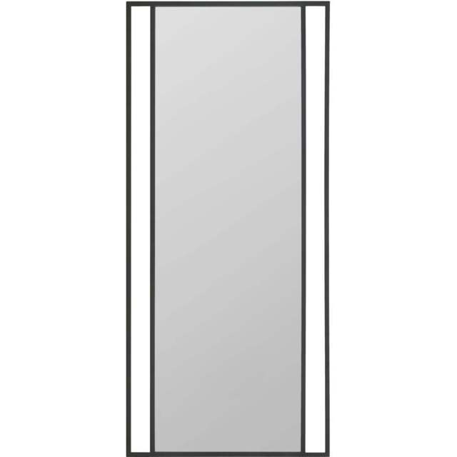 The Fenestra Black Metal Leaner Wall Mirror 180 x 80cm - MirrorOutlet - Wilko - image 1