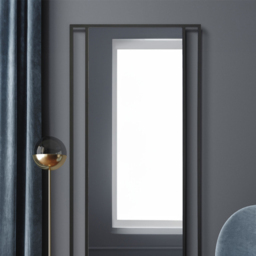 The Fenestra Black Metal Leaner Wall Mirror 180 x 80cm - MirrorOutlet - Wilko - thumbnail 4