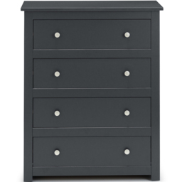 Julian Bowen Radley 4 Drawer Anthracite Chest of Drawers - Black - Wilko - thumbnail 4