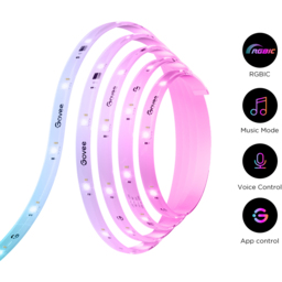 Govee RGBICW LED Smart Strip Light 5m - Size: 16 x 17.5 x 7cm - Multi - Wilko - thumbnail 4