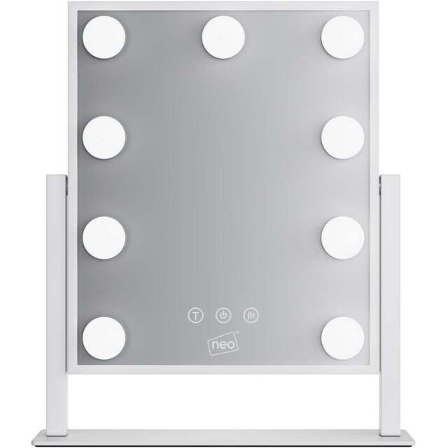 Marco Paul Neo LED Hollywood Vanity Touch Mirror - Size: 25 x 36cm - Silver - Wilko - image 1