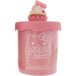 Hello Kitty Bakery Strawberry Cupcake Candle with 3D Silicone Lid 206g - Size: 16 x 9.4 x 9.7cm - Multi - Wilko
